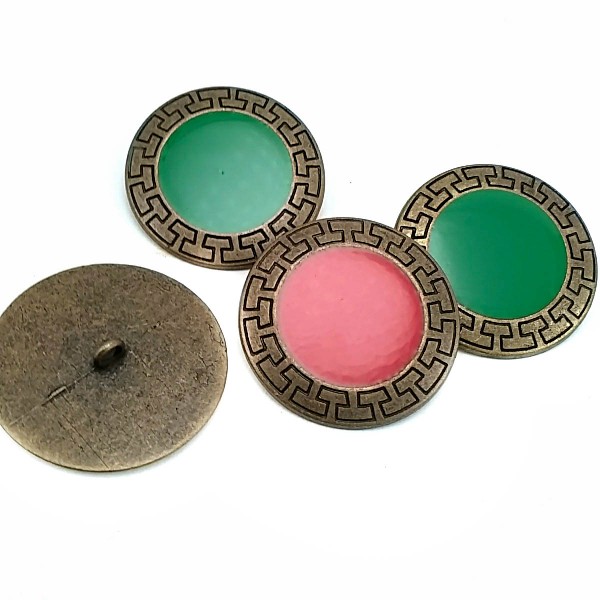 40 mm - 64 L Mine Metal Coat Button E 430