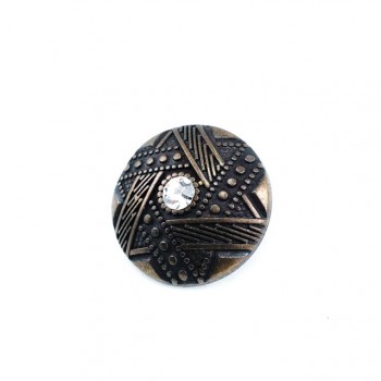 27 mm - 44 L Decorative Rhinestones Outerwear Button E 490