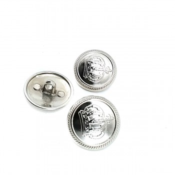 20 mm - 39 size Crowned Metal Footed Button E 500