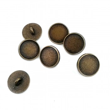 15 mm - 24 size Un Patterned Button with Metal Foot E 524