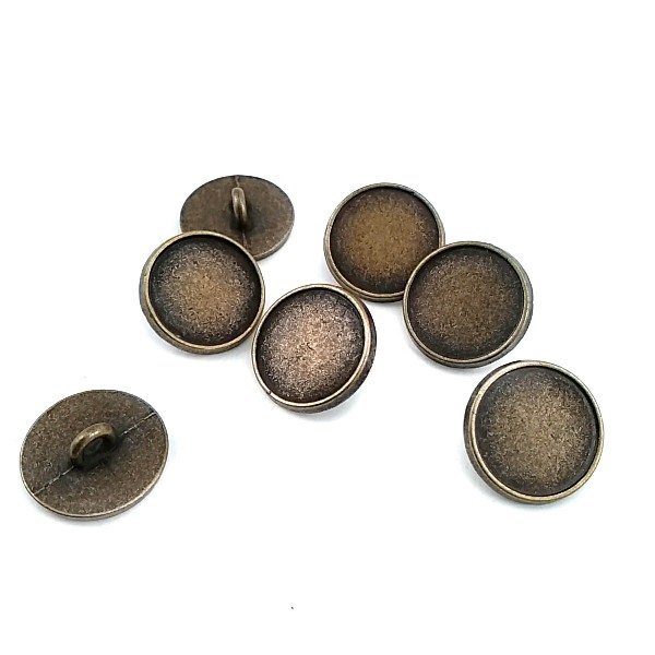 15 mm - 24 size Un Patterned Button with Metal Foot E 524