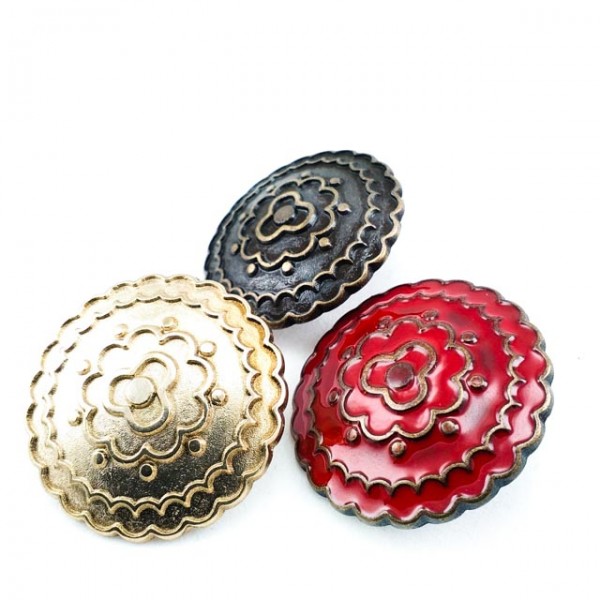 30 mm - 48 L Coat Button Enameled Outerwear Button E 537