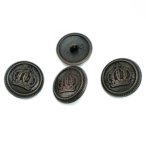 23 mm - 36 size Crowned Metal Footed Button E 559