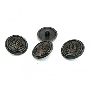 23 mm - 36 L Crowned Metal Shank Button E 559