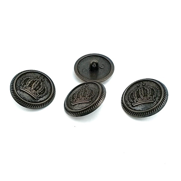 23 mm - 36 size Crowned Metal Footed Button E 559