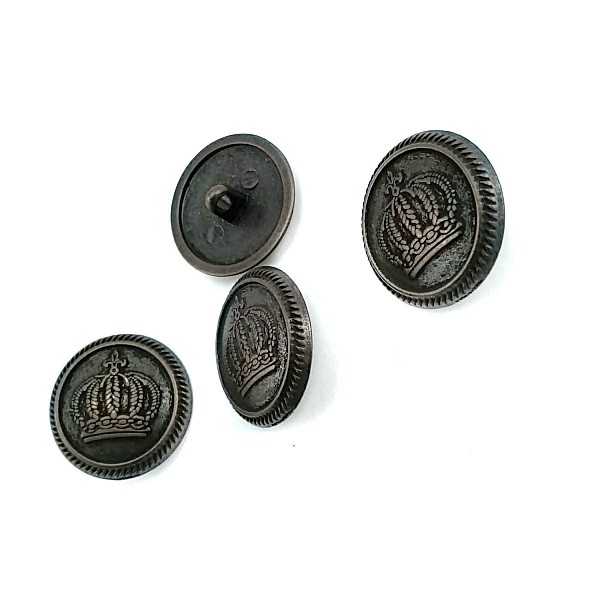 23 mm - 36 size Crowned Metal Footed Button E 559