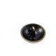 Stone and Striped Metal Footed Button 15 mm - 24 size E 706