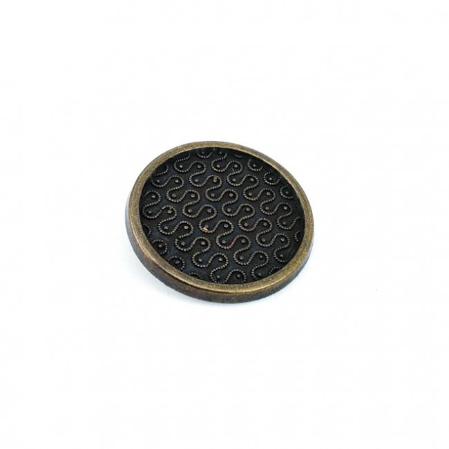 Ayaklı düğme desenli alttan dikme düğme 34 mm - 54 boy E 729 Ayaklı düğme desenli alttan dikme düğme 34 mm - 54 boy E 729