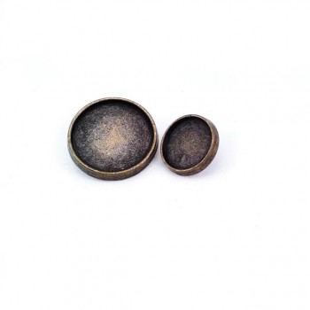 17 mm - 27 size Round simple metal foot button E 751