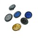 15 mm - 24 L Enamel Metal Shank Button Jacket and Cardigan Button E 778