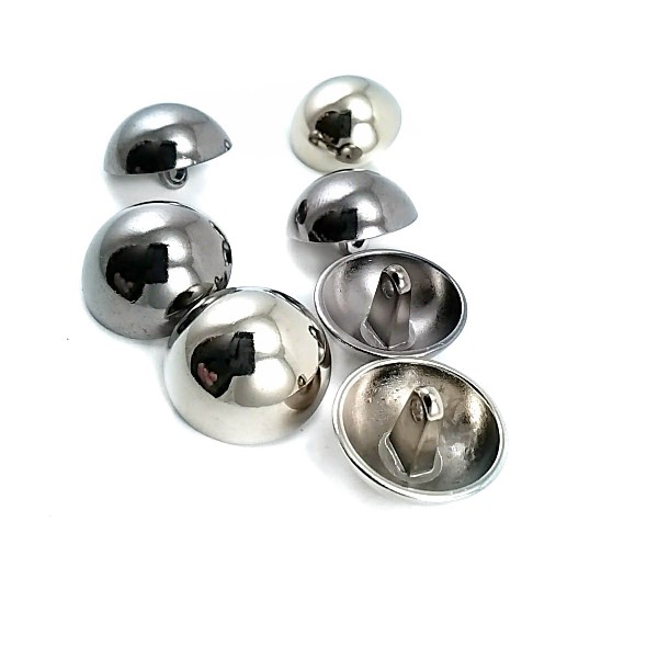 19 mm 31 L Half Ball Button Shank Metal Button E 22