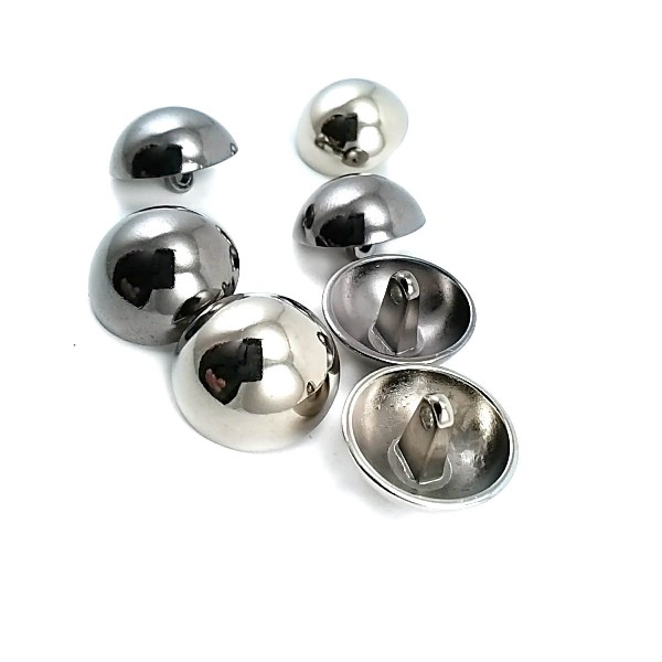 19 mm 31 L Half Ball Button Shank Metal Button E 22