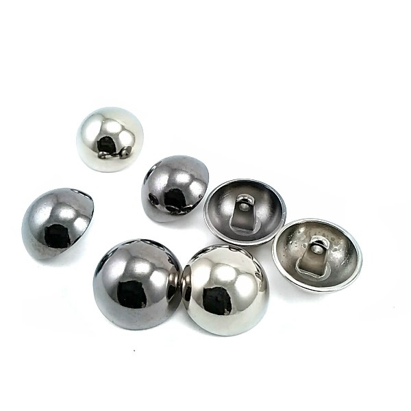 19 mm 31 L Half Ball Button Shank Metal Button E 22