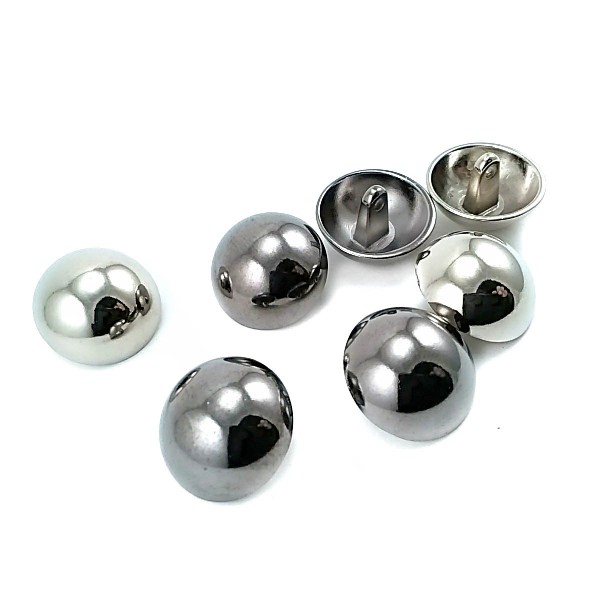 19 mm 31 L Half Ball Button Shank Metal Button E 22