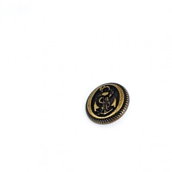 Anchor Pattern Blazer Button with Leg 16 mm - 26 size E 955