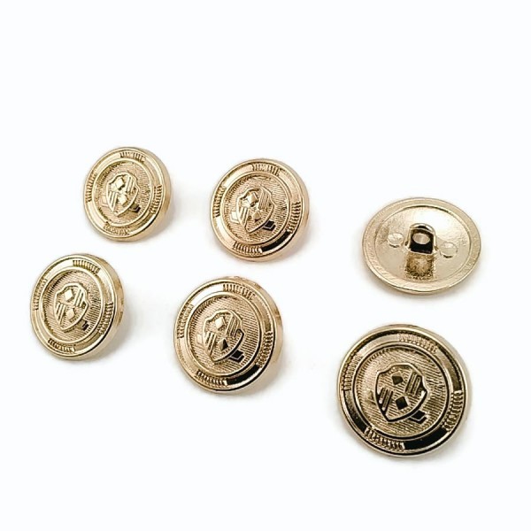 21 mm - 32 L Blazer Jacket Button (Set of 6pcs ) Shield Patterned E 965 SET6