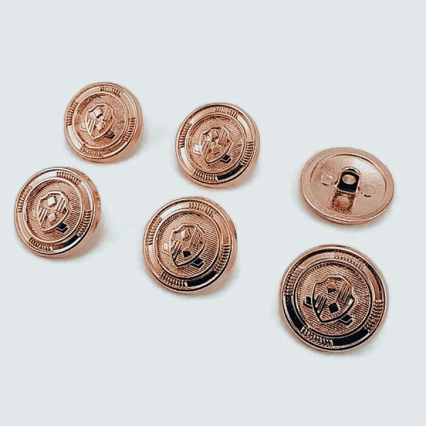 21 mm - 32 L Blazer Jacket Button (Set of 6pcs ) Shield Patterned E 965 SET6