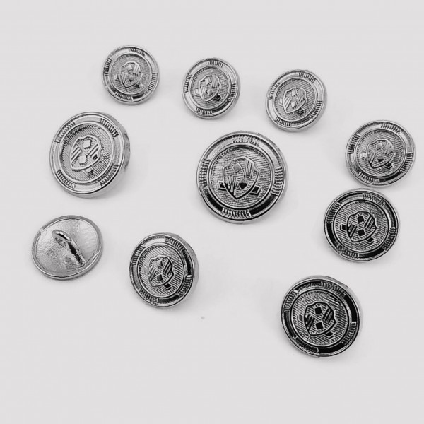 Blazer Metal Button Set (10 pcs) Jacket Button and Cufflinks E 965 SET28