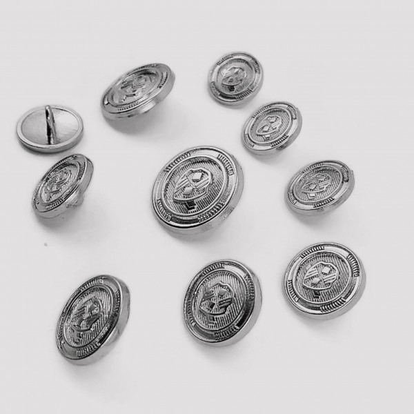Blazer Metal Düğme Seti (10 adet) Ceket Düğmesi ve Kol Düğmesi E 965 SET28
