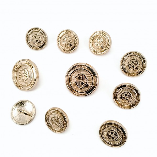 Blazer Metal Düğme Seti (10 adet) Ceket Düğmesi ve Kol Düğmesi E 965 SET28