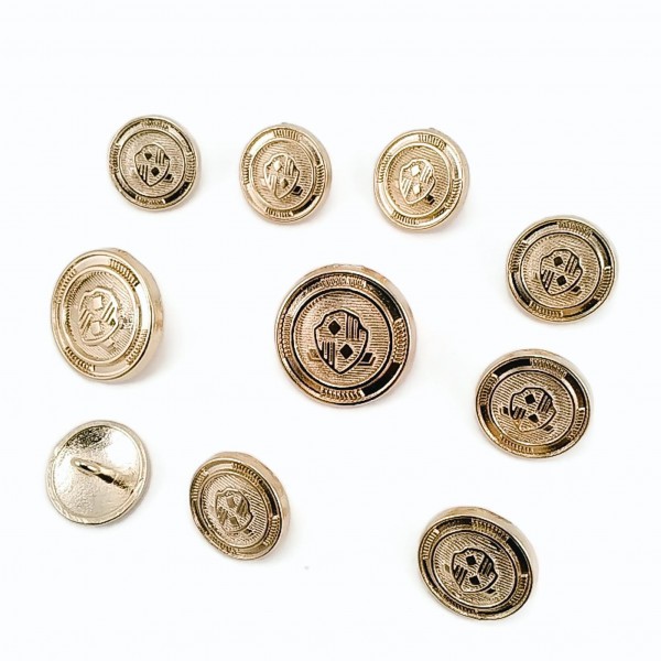 Blazer Metal Button Set (10 pcs) Jacket Button and Cufflinks E 965 SET28