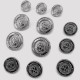 Blazer Metal Button Set (12 pcs) Jacket Button and Cufflinks E 965 SET48