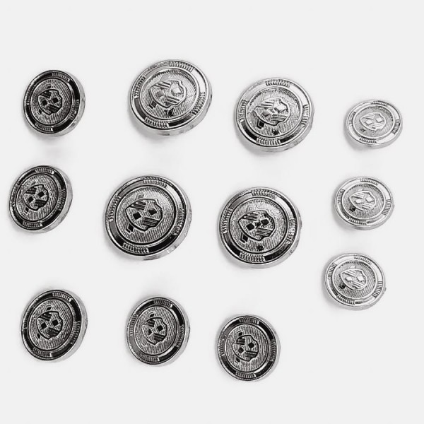 Blazer Metal Button Set (12 pcs) Jacket Button and Cufflinks E 965 SET48