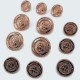 Blazer Metal Button Set (12 pcs) Jacket Button and Cufflinks E 965 SET48