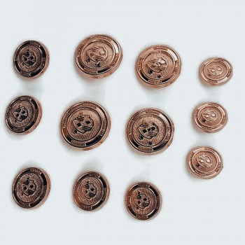 Blazer Metal Button Set (12 pcs) Jacket Button and Cufflinks E 965 SET48