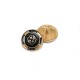 21 mm - 32 L Black Enamel Shield Pattern Blazer Jacket Button E 965 V2