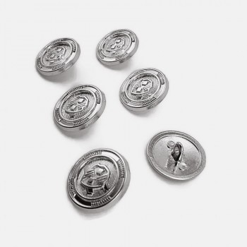 21 mm - 32 L Blazer Jacket Button (Set of 6pcs ) Shield Patterned E 965 SET6