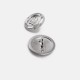 21 mm - 32 lignes Shield Printed Footed Button E 965