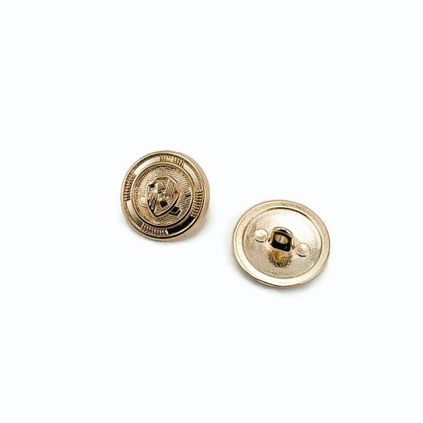 15 mm - 24 boy Blazer Ceket Düğmesi Altın Kaplama Kol Düğmesi E 966 G