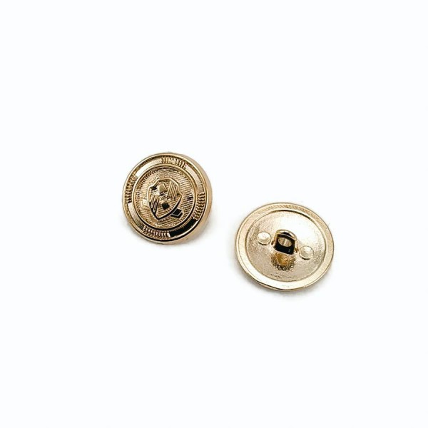 15 mm - 24 L Blazer Jacket Button Gold Plated Cufflinks E 966 G