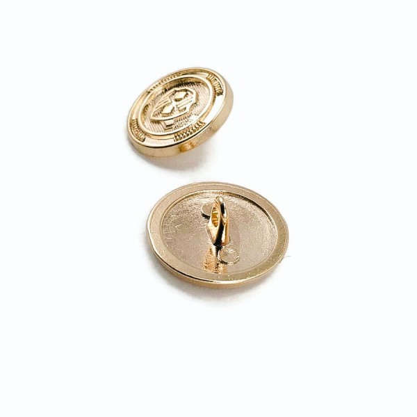 15 mm - 24 L Blazer Jacket Button Gold Plated Cufflinks E 966 G