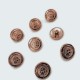 15 mm - 24 L Blazer Jacket Button Cufflinks (Set of 8) Shield Patterned E 966 SET8