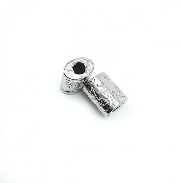 5 mm Diameter Cord End Metal E 1107