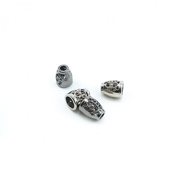 6 mm Cord Hole  Metal Cord End  E 1173