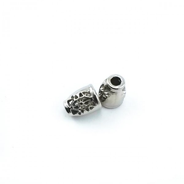 6 mm Cord Hole  Metal Cord End  E 1173