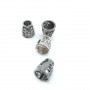 4 mm Inlet Diameter Length 9 mm Cord End Metal E 1603