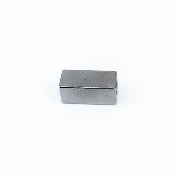 Metal cord end plain rectangular shape diameter 6 mm length 14 mm E 1694