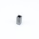 Metal cord end plain rectangular shape diameter 6 mm length 14 mm E 1694