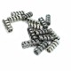 Çap 4,8 mm boy 17,4 mm Metal Spiral Bağcık Ucu  E 2125