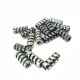 17 mm Cord End Hole 5 mm , Lace End Metal Spiral E 2125