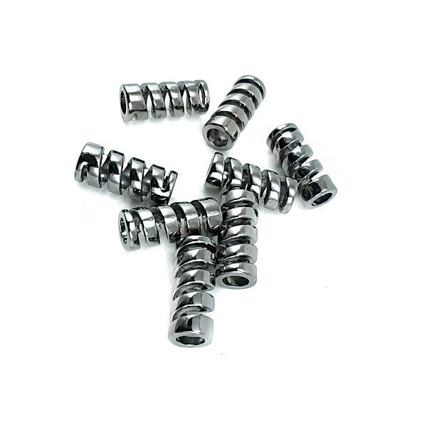 Çap 4,8 mm boy 17,4 mm Metal Spiral Bağcık Ucu  E 2125