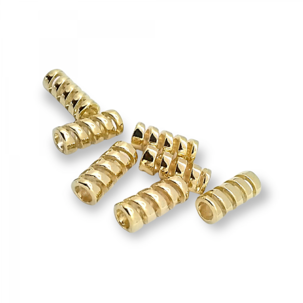 Çap 4,8 mm boy 17,4 mm Metal Spiral Bağcık Ucu  E 2125