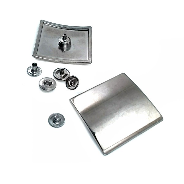 44 mm Square and Convex Design Snap Fasteners Button B 166