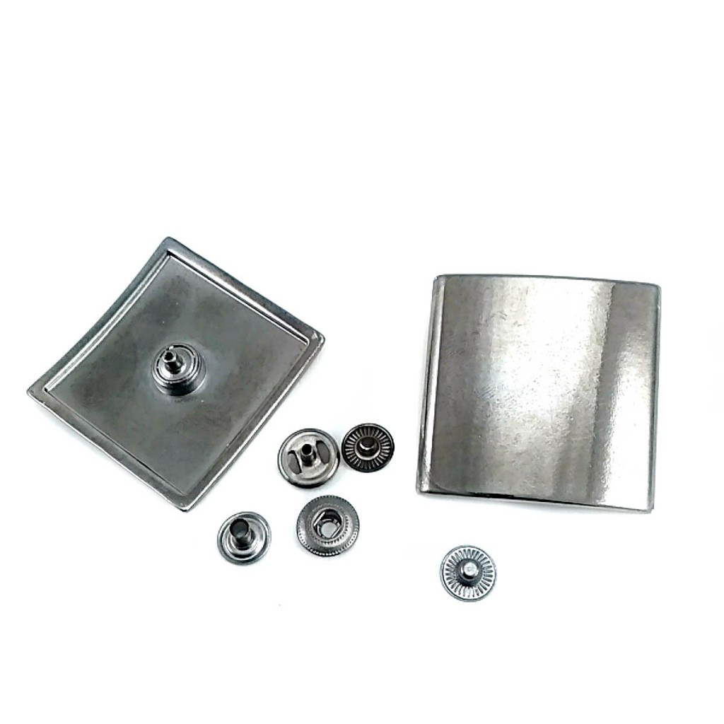 Coat Snap Buttons - Square and Convex Design Snap Fasteners Button 44 mm
