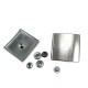 44 mm Square and Convex Design Snap Fasteners Button B 166