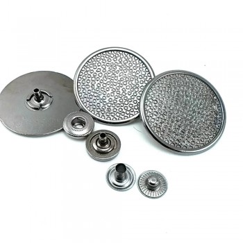 34 mm 54 L Snap Fasteners Button Patterned B 28